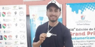 Un correntino sumó otra medalla de oro a su extenso historial