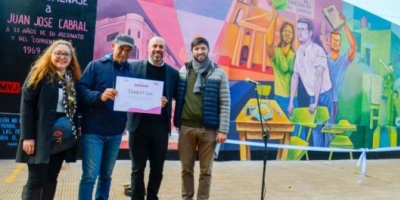 Municipalidad de Libres inauguró mural en homenaje a Juan José Cabral