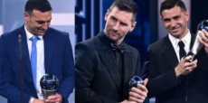 Argentina arrasó con los premios The Best: Messi fue elegido como el mejor jugador del mundo