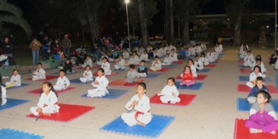 Con demostraciones, una filial de Taekwondo celebró su aniversario en Casa del Bicentenario